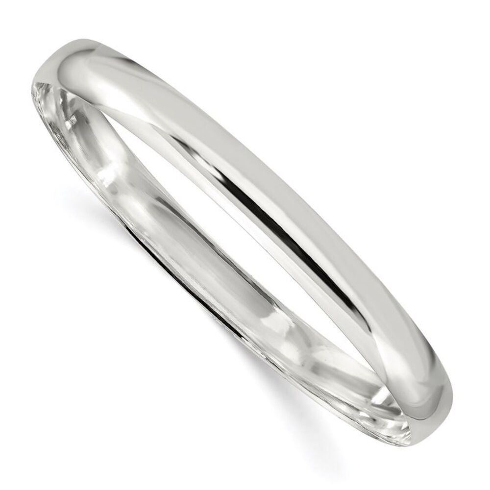 Kazi Luxury Sterling Silver 7mm Solid Polished Pl… - image 1